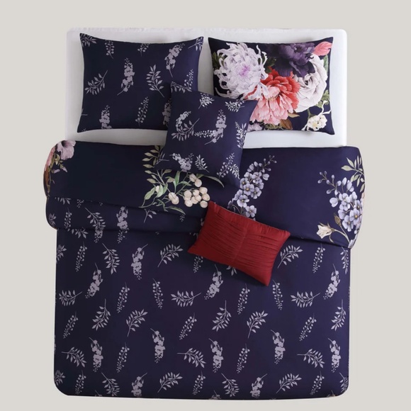 Bebejan Deep Purple Garden Reversible Comforter Set - Picture 4 of 5